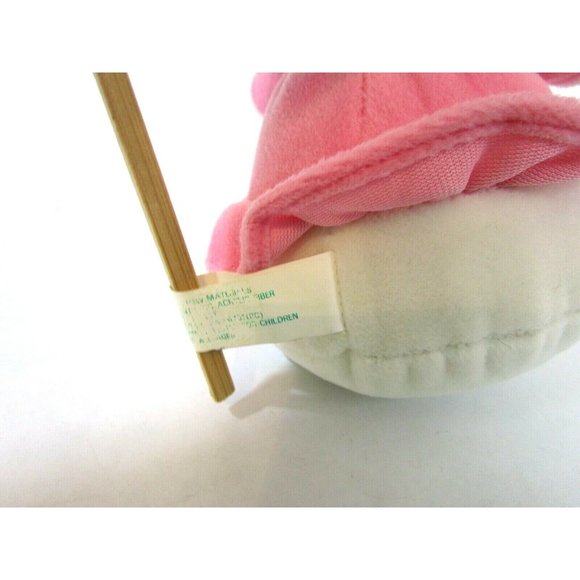Girl Mouse White with Pink Ruffle Dress Hair Bow Oriental Trading 8" Plush NWOT - Picture 5 of 7